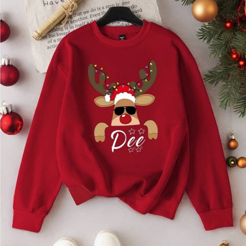 Red Reindeer Sweater